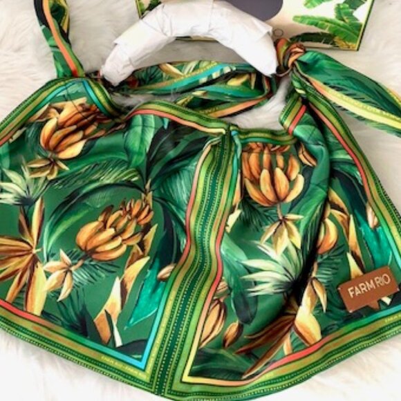 FARM Rio Farm Rio Silk Scarf Bag Spring Exotic - Picture 13 of 15